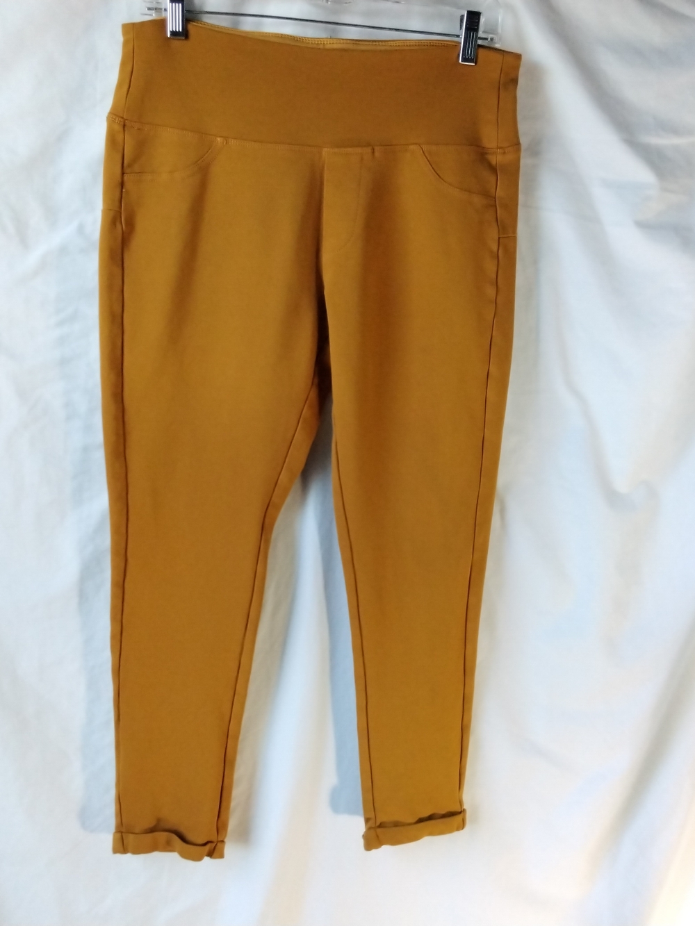Shinestar Mustard Pull-On Skinny Pants